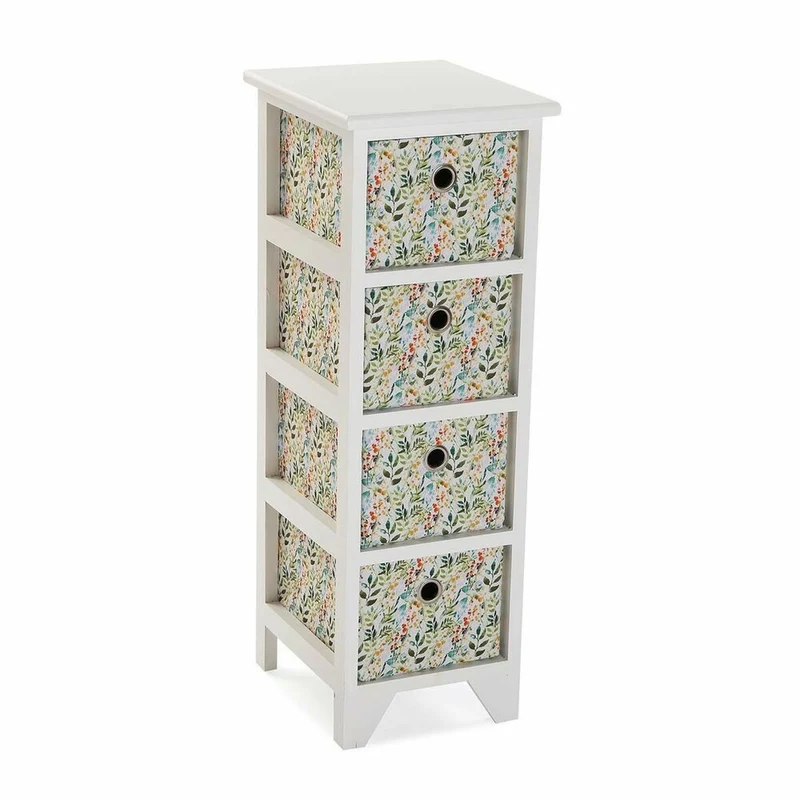 Multipurpose Chest of Drawers Versa Acuarela 30 x 72 x 25 cm White