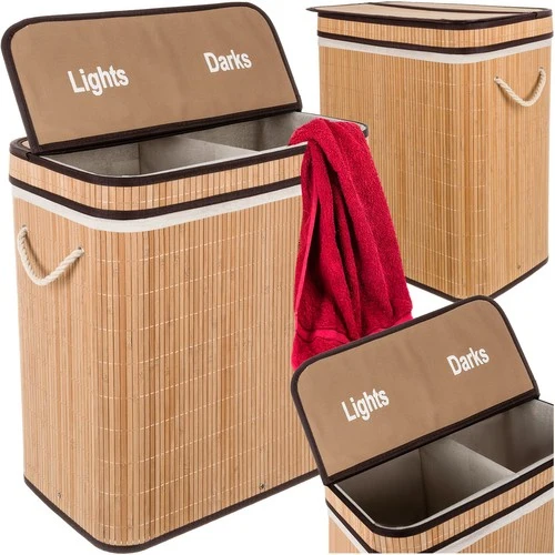 Bambu tvättkorg – Elegant korg för sortering av tvätt