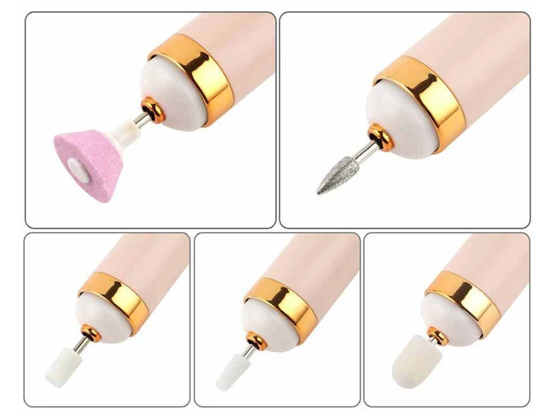 Trådlös nagelfil för manikyr och pedikyr med USB-laddning
