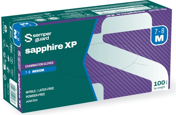 Nitril Blå XL 90st Engångshandske Sapphire