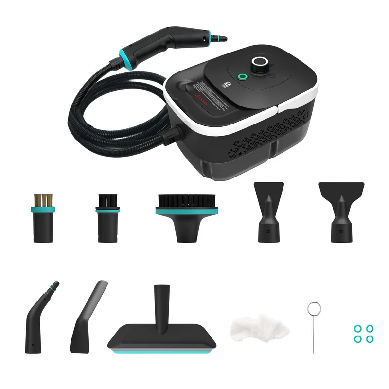 SteamCleaner – Kraftfull ångrengörare 1500W med 4 Bars tryck och 9 tillbehör