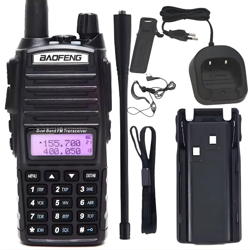 Walkie Talkie – 2800 mAh batteri, upp till ca 10 km räckvidd