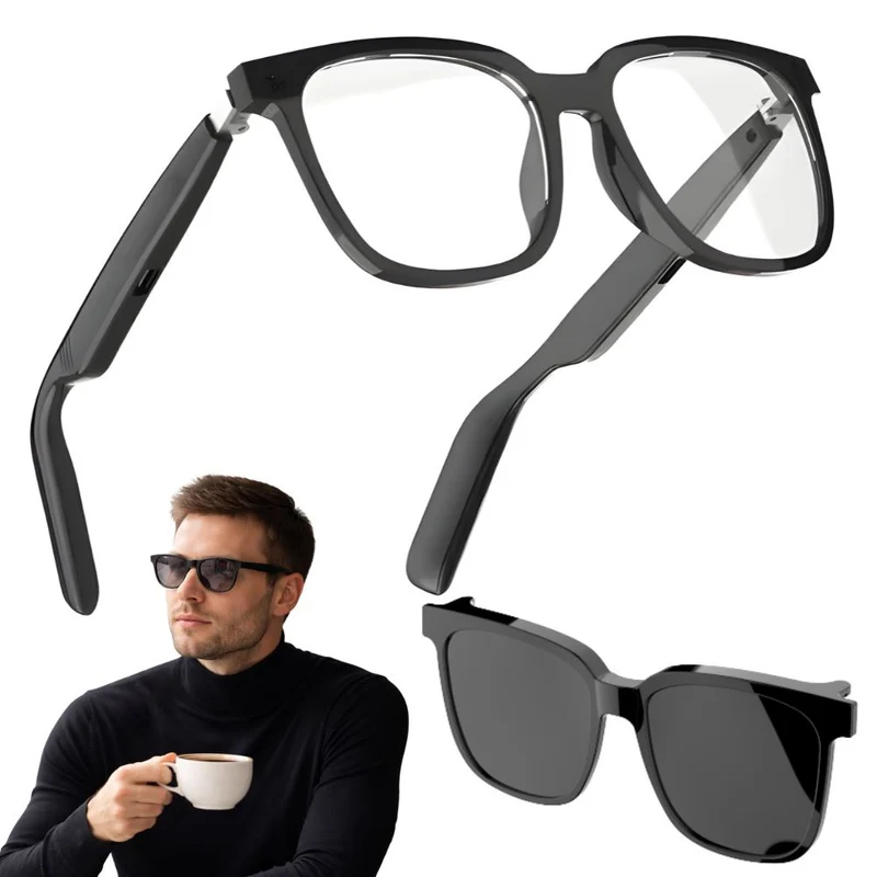 Smarta Bluetooth-glasögon med högtalare och handsfree-samtal