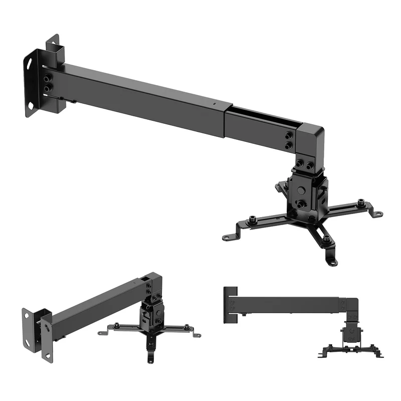 Väggfäste/vägghängare för Maclean-projektor, svart, upp till 20 kg, MC-205 B