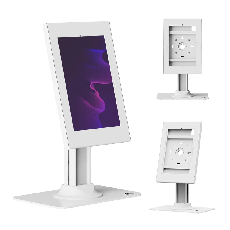 Maclean-reklamhållare för surfplatta, med lås, 10,9–11 tum, iPad Air/Pro, Samsung Tab A- och S-serien, 220×323×22 mm, MC-959 W