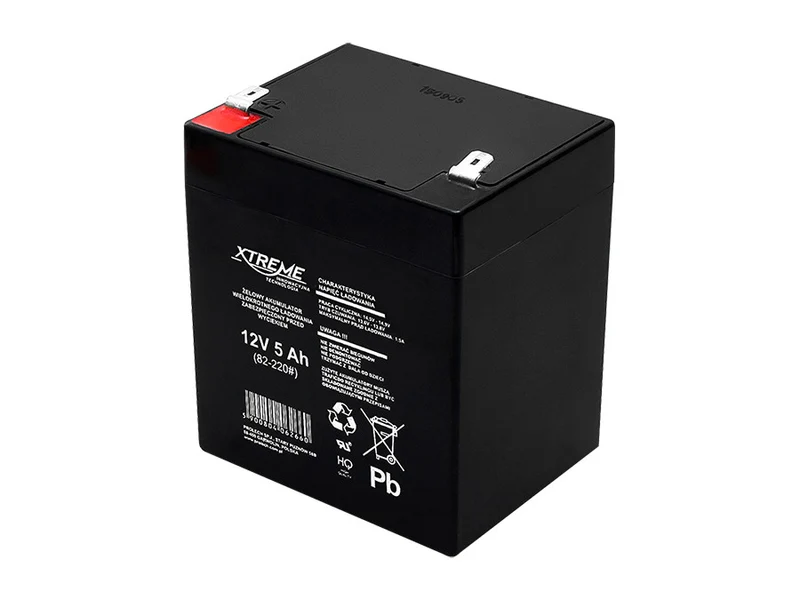 Gelbatteri 12V 5Ah Xtreme Underhållsfri AGM Alarm Leksaker Medicinska produkter
