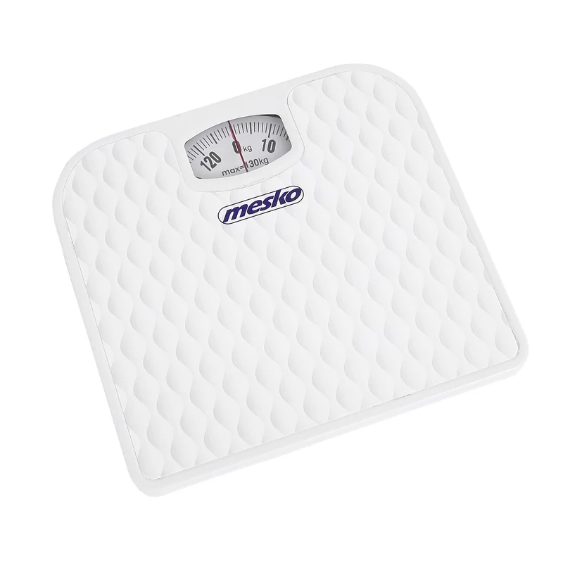 Mesko MS 8160 Mekanisk Personvåg 130 kg Kapacitet Vit