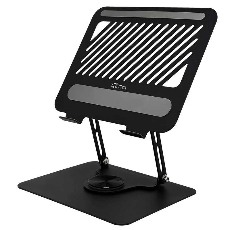 Justerbart, vridbart, ergonomiskt laptop-stativ 10-17, Media-Tech MT2662