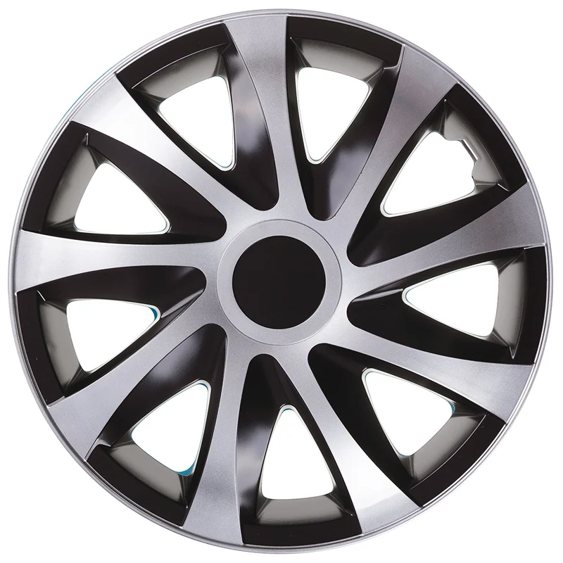 DRACO CS 15" universalnavkapslar svart/silver 4 st