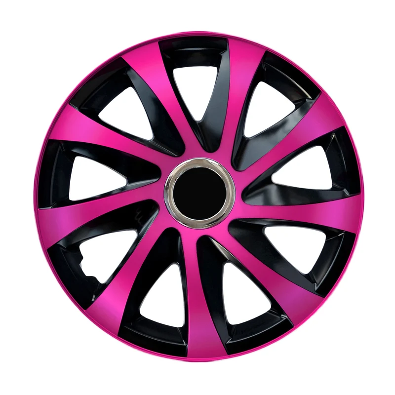Universal navkapslar 14" NRM DRIFT Extra rosa/svart 4 st