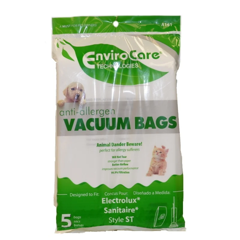 Eureka/Sanitaire ST Anti Allergen HEPA Like Synthetic Cloth Bags 63213 - 5 pack