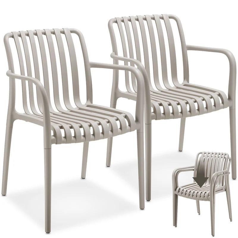 Tectake Garden Chairs Alcudia Set of 2