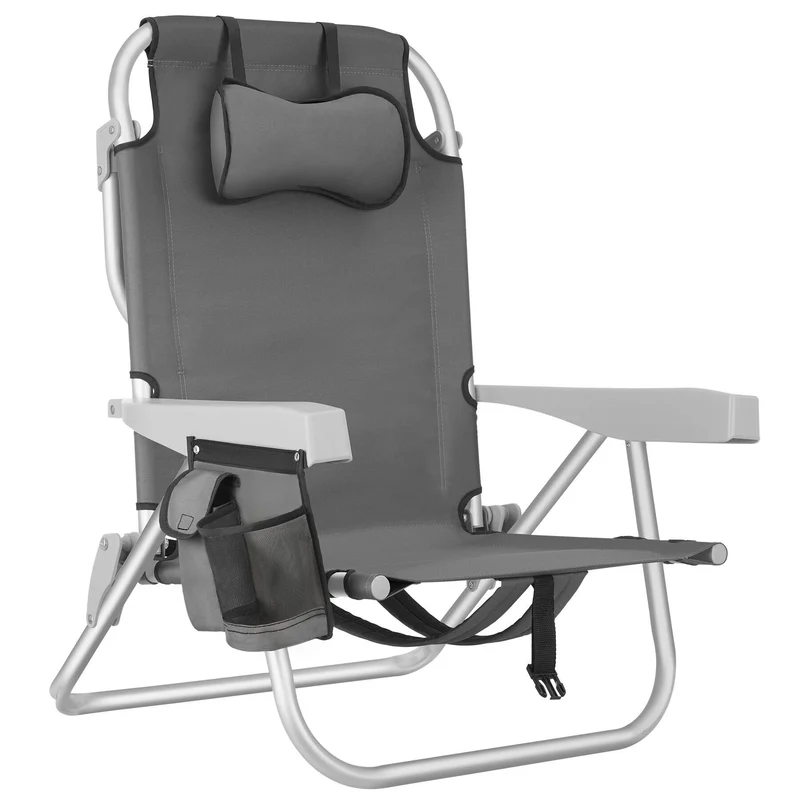 Tectake Coral Aluminum Foldable Beach Chair