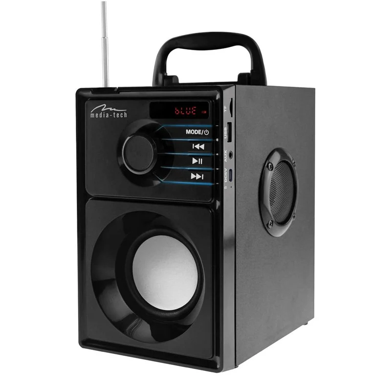 Media-Tech Trådlös högtalare, Bluetooth 5.1, FM-radio, AUX, RMS 15W, MT3179