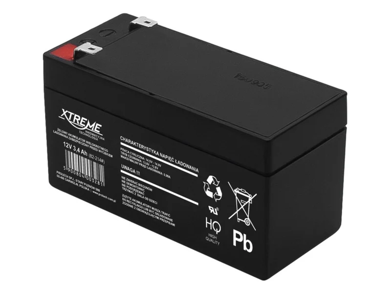 Original 12V 3.4Ah Xtreme Gel-batteri 12V hög kvalitet