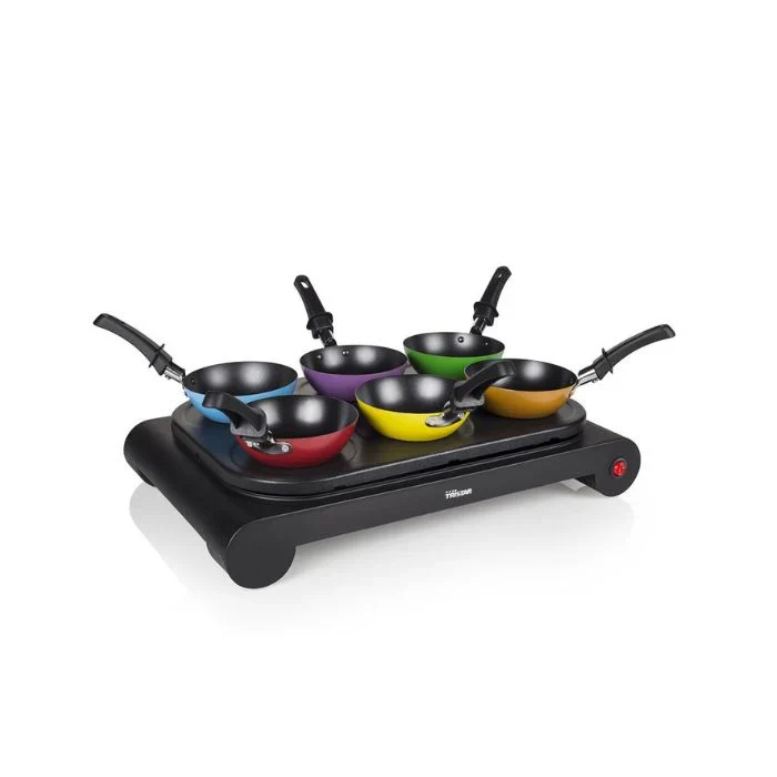 Tristar BP-2827 Party Wok Set 1000W | 6-Person Wok & Grill Plate