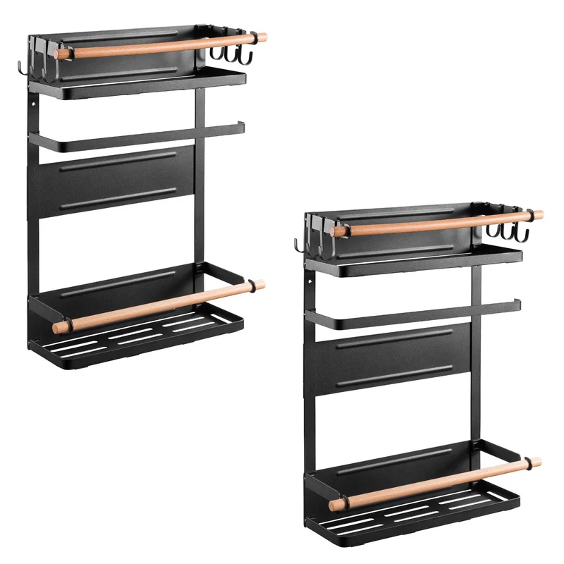 Maclean magnethylla för kyl/tvättmaskin, svart, max 12 kg, MC-910, 2 st