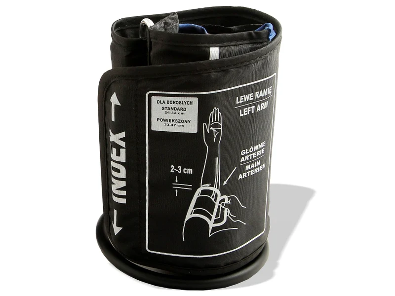 Manschett för överarm för analog blodtrycksmätare Universal med slang 60 cm Storlek 24-32 cm