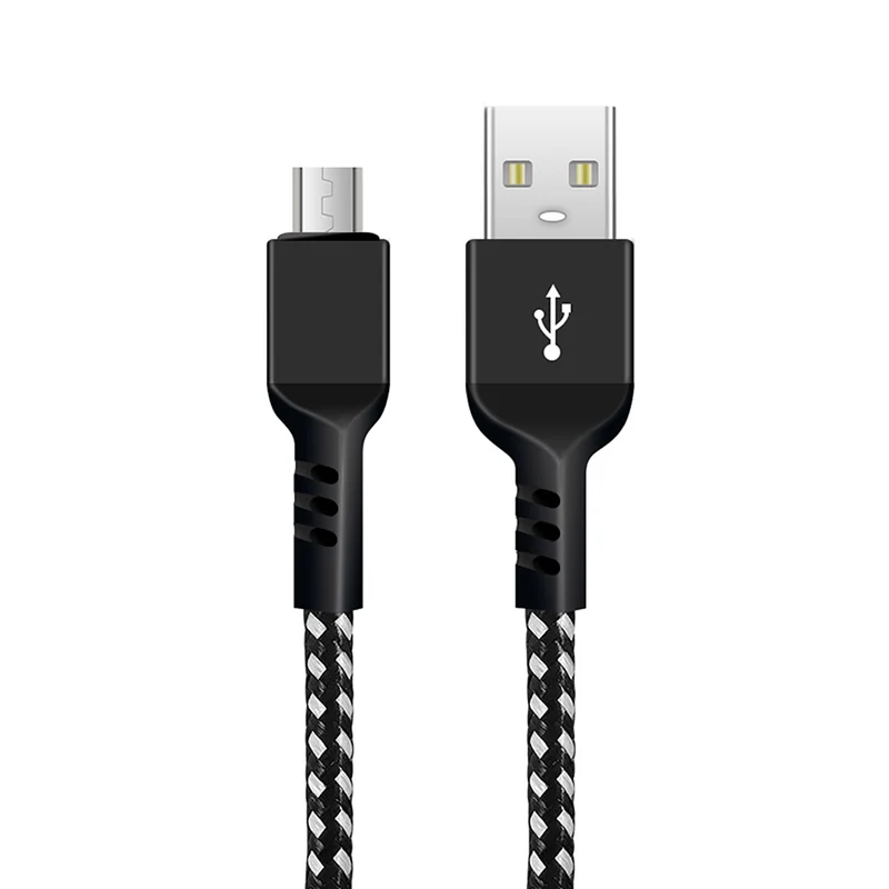 MicroUSB-kabel som stöder Fast Charge 2.4A Maclean Energy MCE473 svart, 1m 5V / 2.4A - dataöverföring