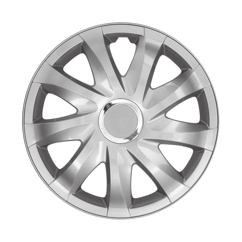 Mössor 16" NRM DRIFT SILVER lackerade 4 delar - silverfärg