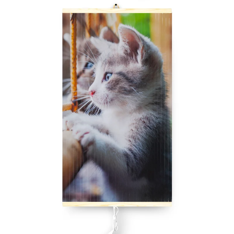 Infraröd värmare - flexibel värmepanel 430W TRIO design 11 cat, mått 100x57cm med styrenhet