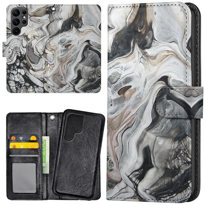 Samsung Galaxy S24 Ultra Detachable Marble Wallet Case