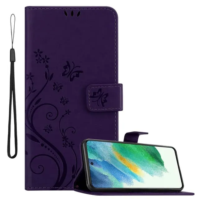 Cadorabo Samsung Galaxy S21 FE Wallet Case - Floral Pattern