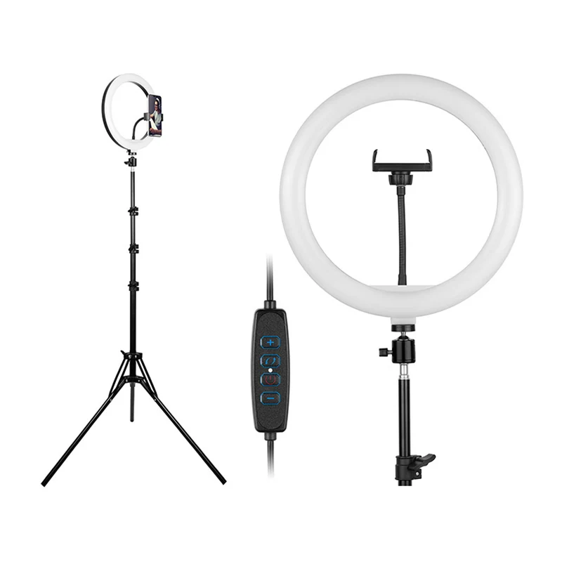 TRACER RING 30cm Ringljus med 210cm Stativ - Perfekt för Professionell Belysning