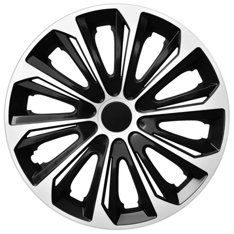 15" hjulskydd navkapslar Universal Extra stark 4 PCS Easy Assembly Black White