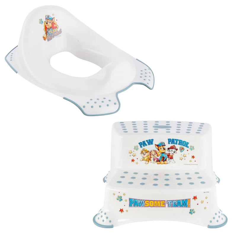 Psi Patrol halkskydd för toalettstol - Paw Patrol+ Psi Patrol halkskyddsplattform, Vit, Max 120kg