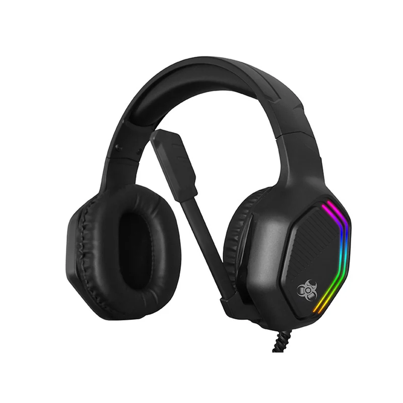 Tracer gaming-hörlurar, RGB-bakgrundsbelysning, vikbar mikrofon, Gamezone GZ X3