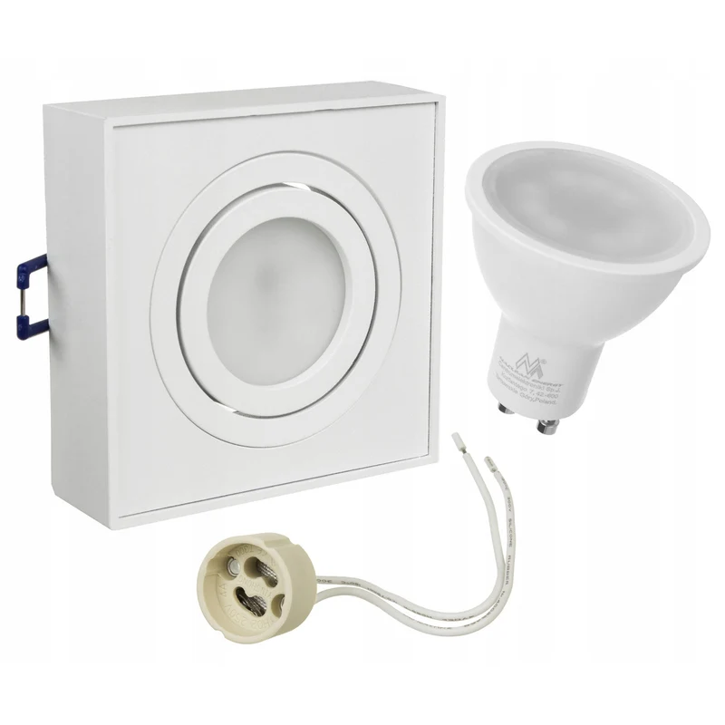 Infälld armatur MCE464 W 7W + Led GU10