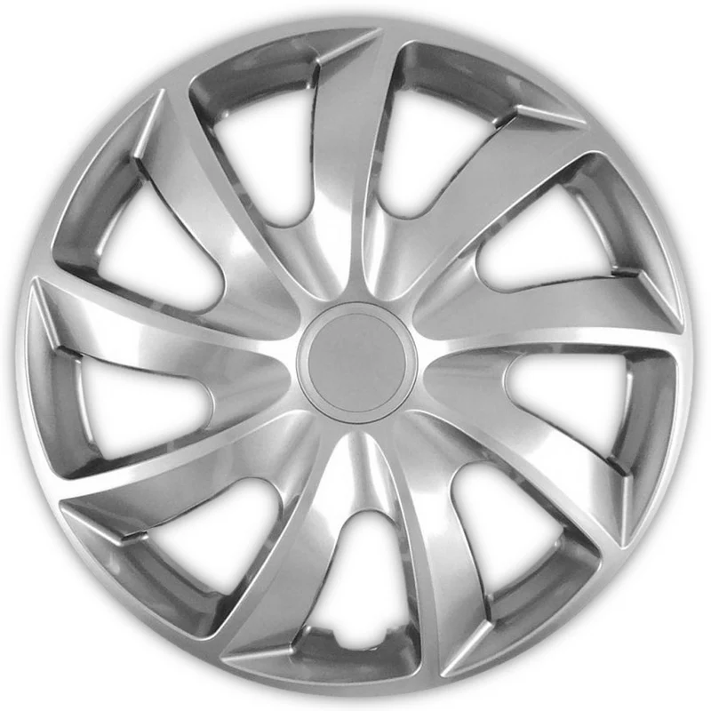 Universal navkapslar 14" NRM QUAD press-on silver 4 st