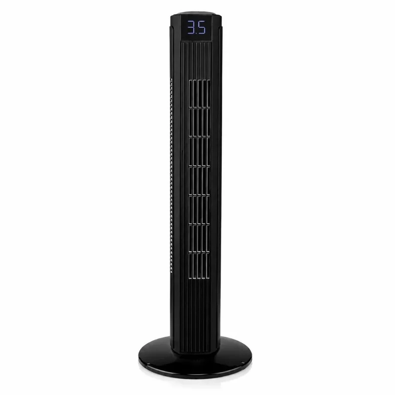 LTC-kolumnfläkt, stor display, inbyggd timer, flera driftslägen, fjärrkontroll med räckvidd upp till 16 m, effekt 45 W, LXWT28