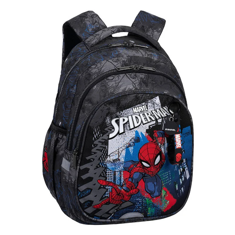 Spiderman Coolpack-skolryggsäck, storlek Jerry (15 tum), formad rygg, 3 rymliga fack, förstärkt botten, F029777