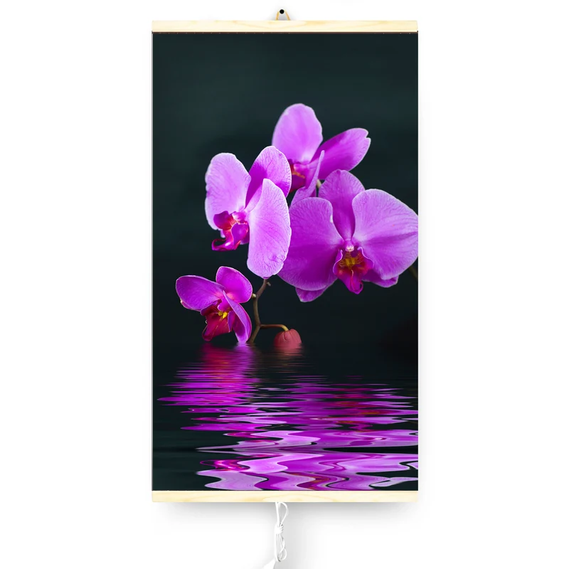 Infraröd värmare - flexibel värmepanel 430W TRIO mönster 17 lila mirakel, mått 100x57cm med regulator