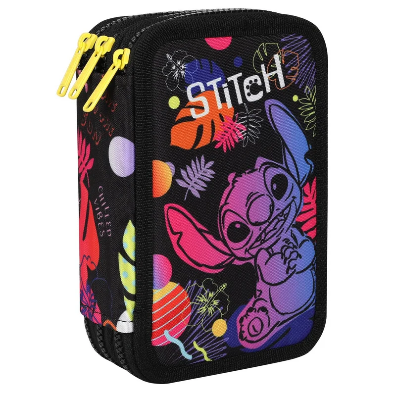 CoolPack pennfodral med tre fack och tillbehör JUMPER 3 STITCH
