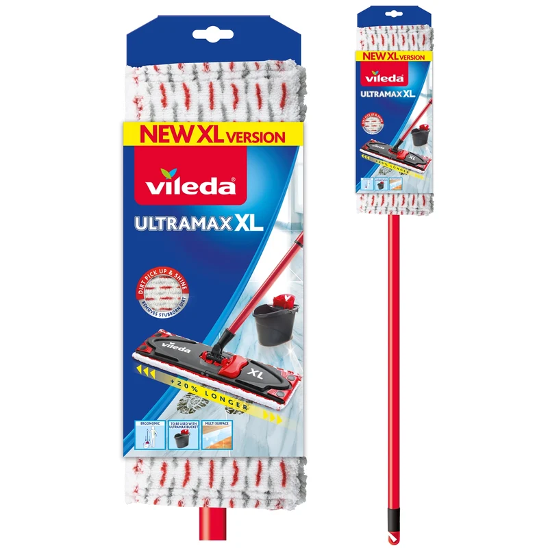 Flatmopp med teleskopstång XL 42CM VILEDA ULTRAMAX