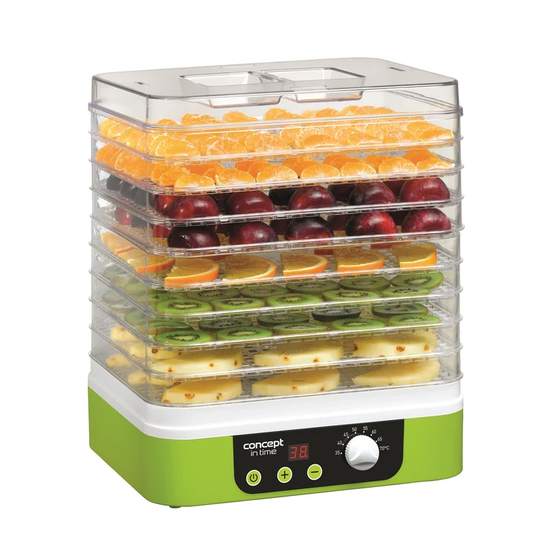 Concept SO 1060 Food Dehydrator 6 Tray 245 W För Frukt/Grönsaker/Svampar/Blommor/Örter/Kött/Fiskar