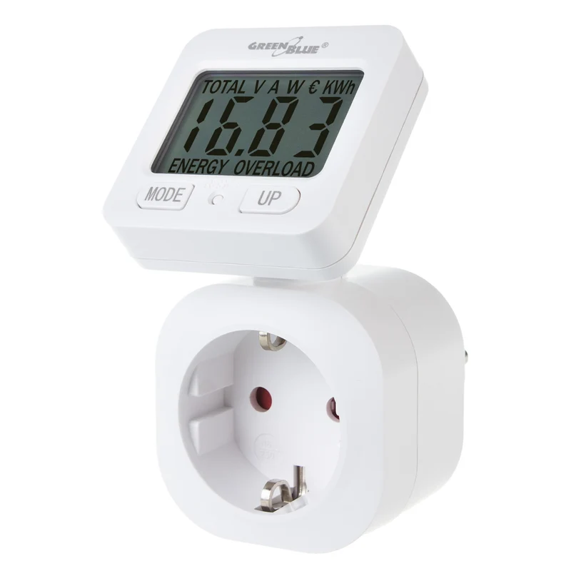 GreenBlue energimätare, wattmätare, 16A, max. 3680W, subminne, GB615 F