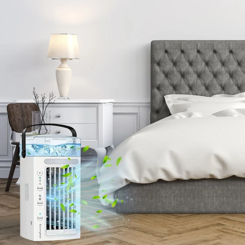 Personlig Bärbar Luftkonditionering Mini Luftkylare Fläkt