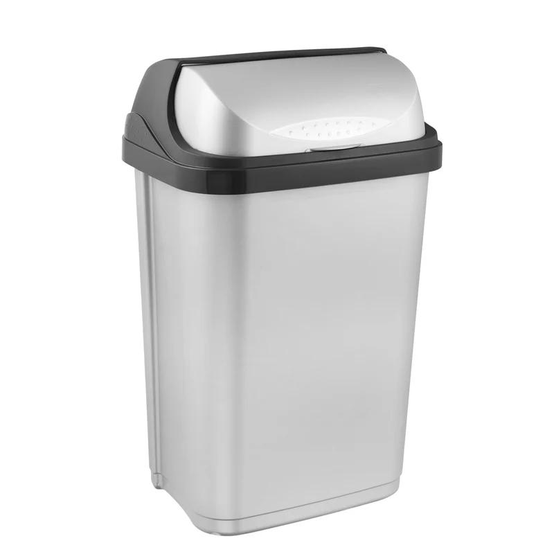 Keeeper Rasmus Soptunna Med Roterande Lock Kapacitet 25 L Silver