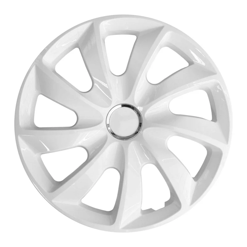 14'' NRM STIG WHITE WHITE PAINTED navkapslar 4 stycken