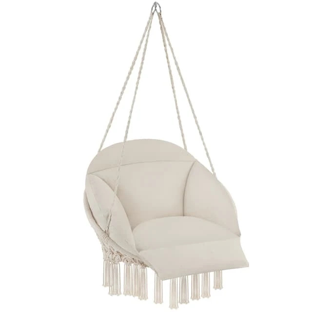 Tectake Samira Swing Chair, Beige