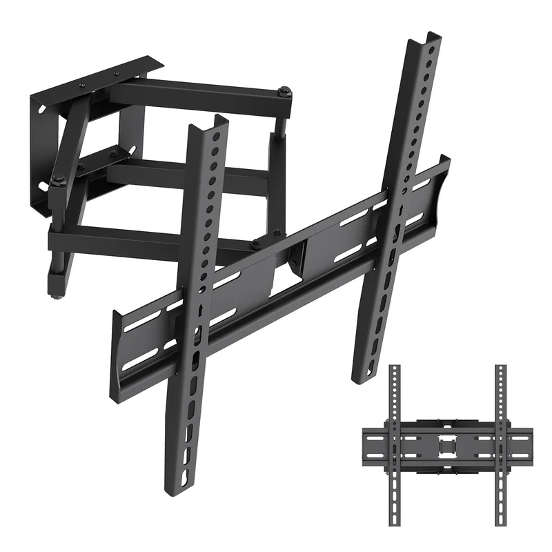 TV-fäste/hängare Maclean, max VESA 400x400, 32–70 tum, upp till 40 kg, svart, lutningsjustering +12°–-12° och vridning +60°–-60°, MC-192