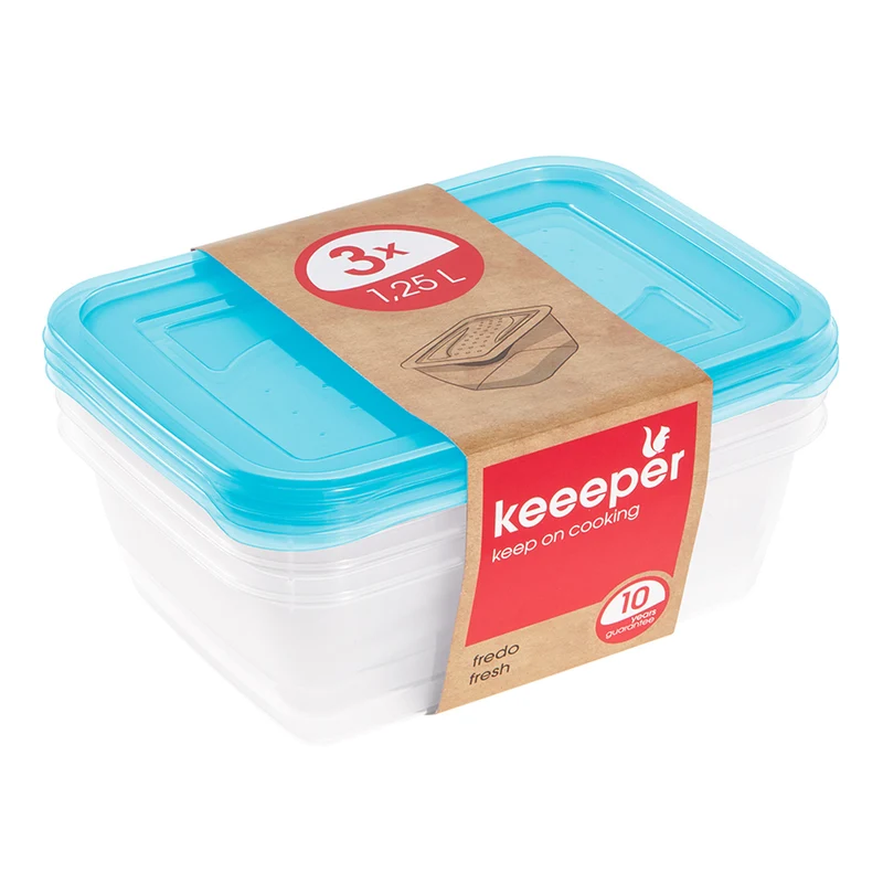 Keeeper Fredo Fresh Set Med 3 Behållare På 1,25 L 3 x 1,25 L