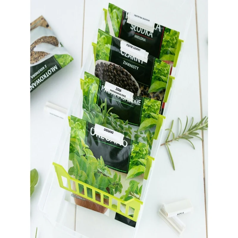 BranQ Set Med 10 Spännen Stickers Organizer För Olika Kryddor