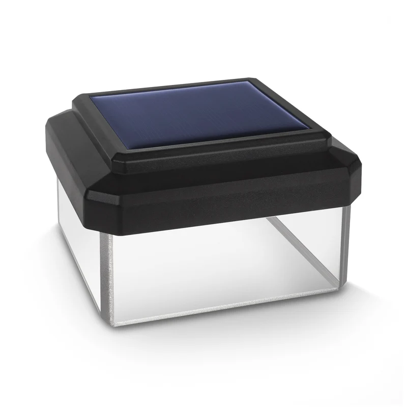 GreenBlue LED-solcellslampa för stolpar, 80x80mm, kuvertskärm, GB127