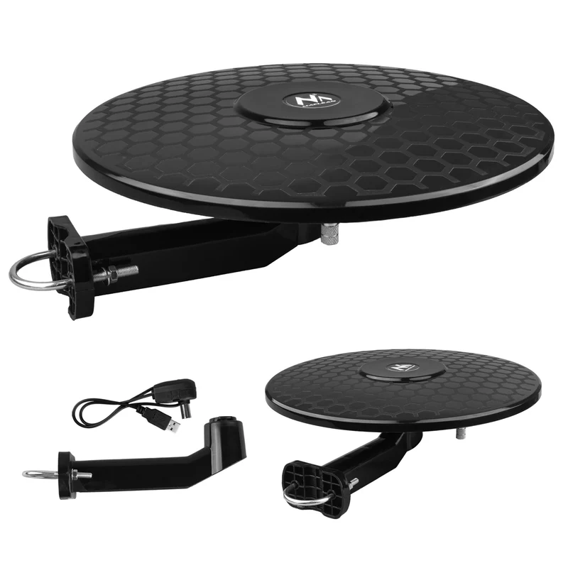 Maclean DVB-T/T2 HEVC Rundstrålande antenn, aktiv, standard, USB 5V, MCTV-102