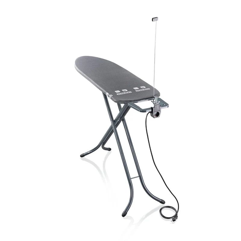 Leifheit Air Board M Black Plus strykbräda, reflekterar värme och ånga, höjdjusterbar, 72485